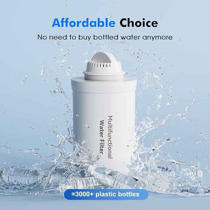 Purewell 2 Pack K8001 Multifunctional Water Filter Elements, Replacement Filters for Purewell Upgraded PW-FH/PW-FH-CF/PW-FH-FT Gravity Water Filter System