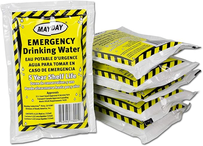 Ready America 72 Hour Emergency Kit, 1-Person, 3-Day Backpack, Includes First Aid Kit & Potable Aqua Water Purification Tablets, Portable and Effective Water Purification Solution for Camping