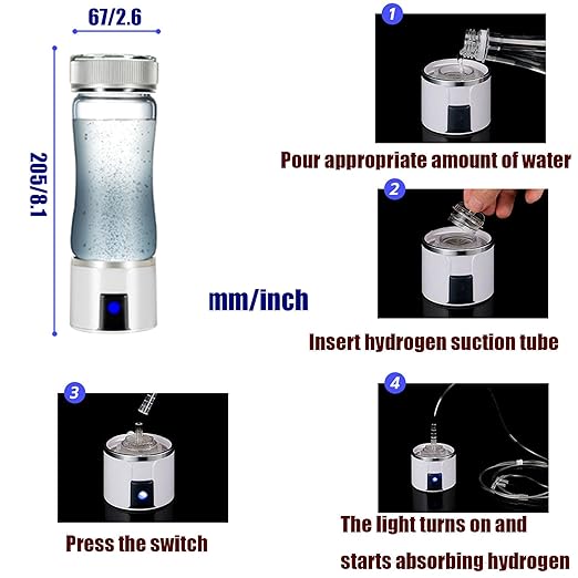 Alkaline Water Ionizer Machine,Ion Bottles Hydrogen Water Ionizer,Rechargeable Hydrogen Water Bottle Generator