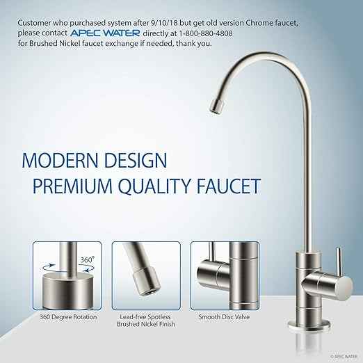 Express Water Reverse Osmosis Water Filter System, 99.99% Lead, Chlorine & APEC Water Systems ROES-50 Essence Series Top Tier 5-Stage WQA Certified
