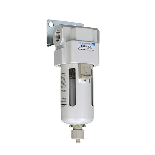 PneumaticPlus SAFM300-N03B Compressed Air Coalescing Filter, 0.1 Micron, 3/8