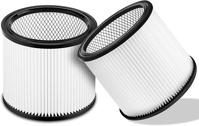 90304 Replacement Filter Compatible with Shop-Vac Shop Vac 90304, 90350, 90333,903-04-00, 9030400,fits most 5 Gallon and above Wet/Dry Vacuum Cleaners (2 Pack) - AquaVibe