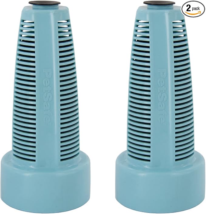 PetSafe Healthy Pet Water Filter - Removes Odor & Sediment - Natural Coconut Shell Carbon - Compatible with Healthy Pet Water Station - Replacement Filters - 2-Pack