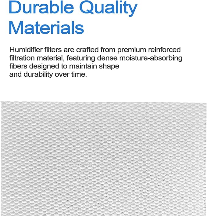 AEROiVi 4Pack Mesh Replacement Filters Compatible with LEVOIT Superior 6000S Smart Evaporative Humidifier,Washable and Reusable Mesh Fabric Humidifier Wick Filter Replacement