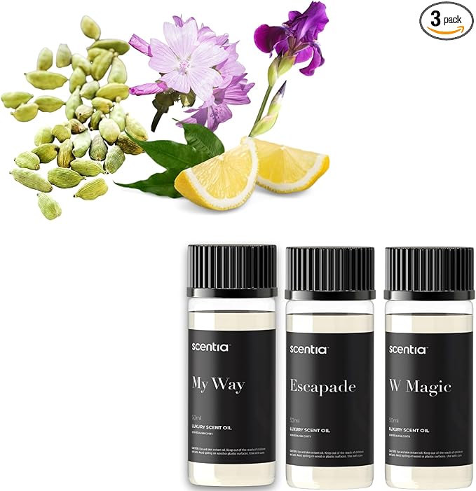 My Way Hotel Diffuser Oil | Aromatherapy Fragrances Inspired by 5-Star Hotels | Luxurious Scents Gift Box Set - 3 x 50ml Bottles Set - The 1 Hotel Miami Beach, W Magic