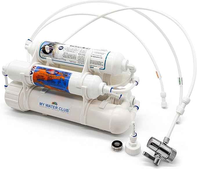 Countertop Portable Universal 5-Stage Reverse Osmosis RO Purification Water System with 100 GPD RO Membrane, DI Deionizing Mixed Bed (Close to 0 PPM) postfilter, Dual Connection. Build in USA