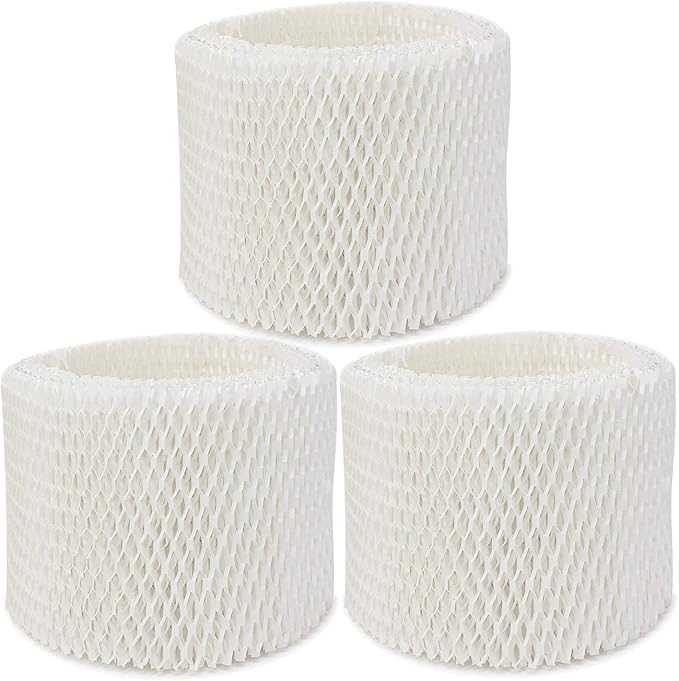 Extolife 3 Pack WF2 Humidifier Filters for Vicks Humidifier V3100 V3500 V3600 V3700 V3800 V3850 V3900, for Kaz 3020, for Honeywell HCM-350 HCM-630 HCM-300T, for Sunbeam 1118 1119, ECM-250i, ECM-500