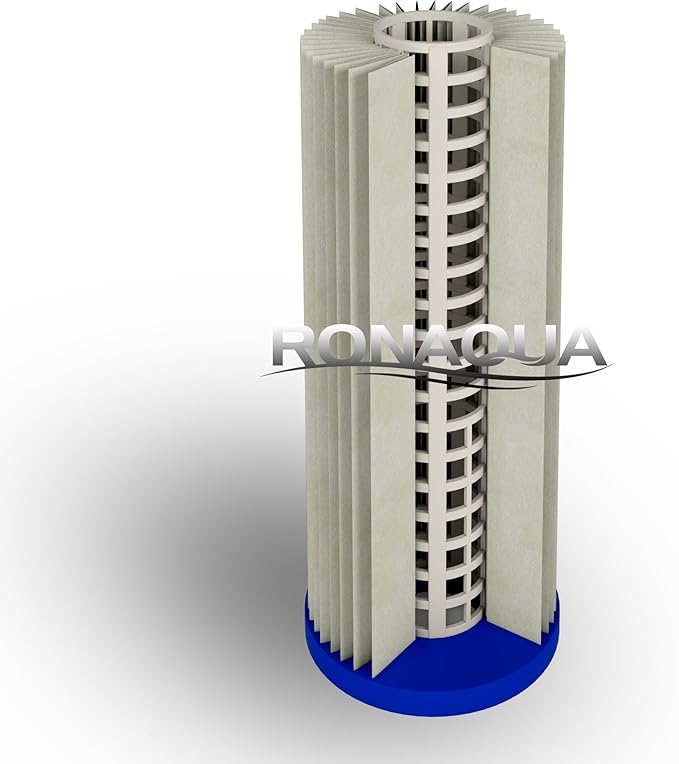 Pleated Sediment Water Filter Cartridge 9.87”x 2.5” Amplified Surface Area, Removes Sand, Dirt, Rust, Extended Filter Life WELL-MATCHED with WHKF-WHPL, 801-50, WB-50W, WFPFC3002, SPC-25-1050 (50 Pack)