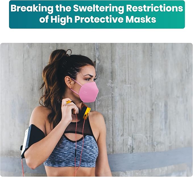 Funight KN95 Face Mask 5-Ply Breathable Filter Efficiency≥95% Protective Cup Dust Disposable Masks Against PM2.5 Multicolor 50 Pack - AquaVibe