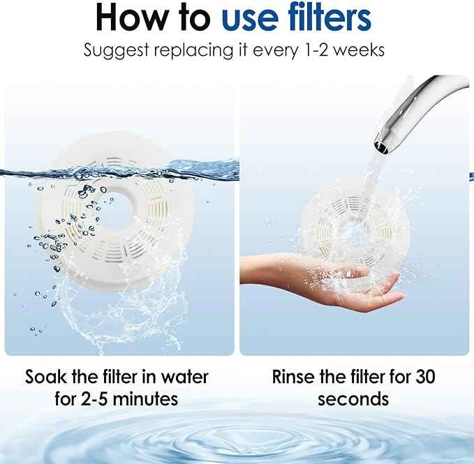 10 Pack Cat Water Fountain Filter, Filters for Cat Water Fountain Fit for Catit Flower Fountain and Catit Stainless Steel Fountain