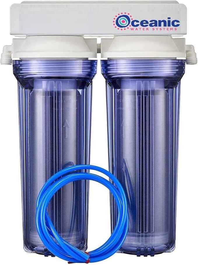 Dual Deionization Canisters Upgrade Kit for Reverse Osmosis Systems | Add On for RODI Aquarium Reef