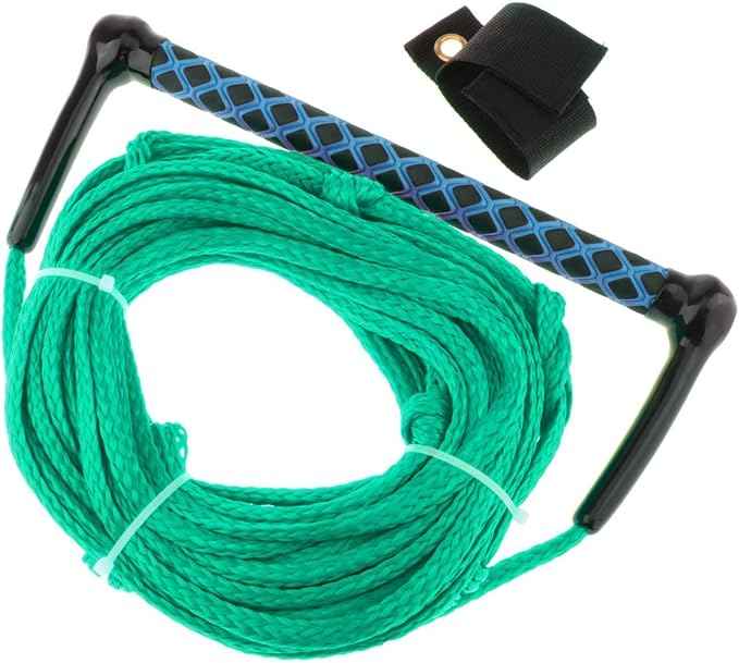 Water Ski Rope, Wakeboard Surfing Tow Rope with Handle Grip, Multifunctional Wake 23M for Water Skis Wakeboard Accs