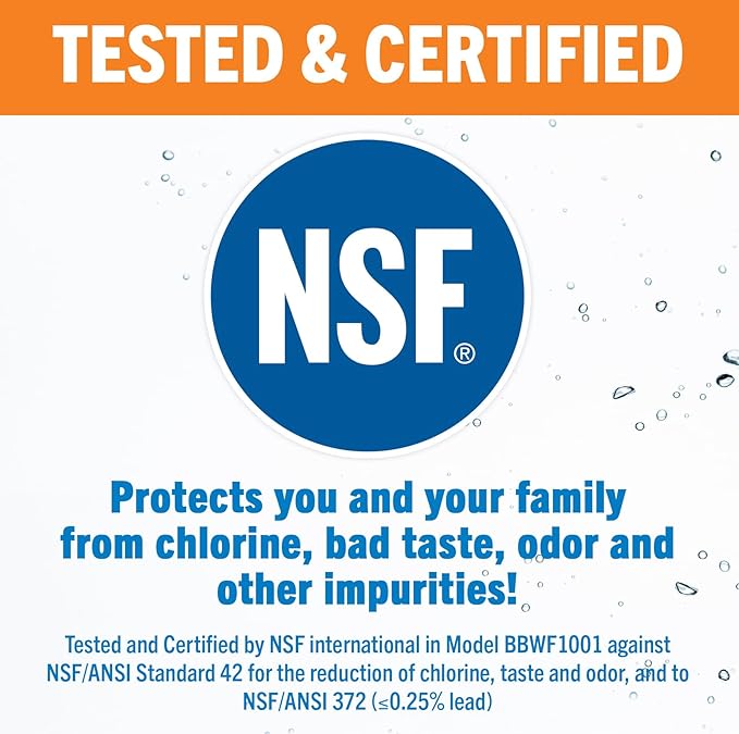 Better Boat Inline RV Water Filter, NSF Certified, Marine Grade, for Hose, Campers, and Garden, Includes Flexible Protector