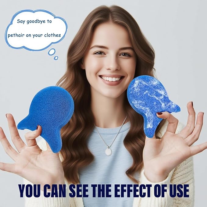 6PCS Reusable Pet Hair Remover for Laundry - Washing Machine Lint Catcher & Dryer Balls, Effectively Removes Dog Cat Hair Fur from Clothing Bedding, Dander Lint Remover Tool,Pet Hair Catcher - AquaVibe
