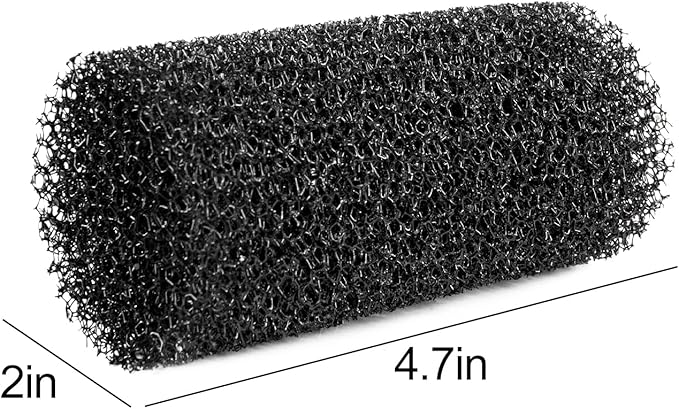 2PCS Internal Filter Sponge Foam, Aquarium Bio Sponge Rolls of Fish Tank Filter Accessories 4.5" x 2" (2Pcs Sponge)