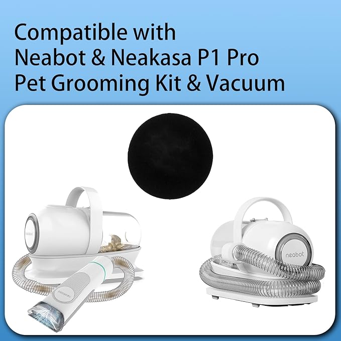 6 Pack Sponge Filter Compatible with Neabot & Neakasa P1 Pro Pet Grooming Kit & Vacuum - AquaVibe