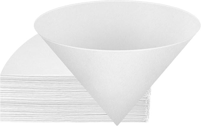 NACHLYNN 50pcs Fryer Oil Filter 4.5 Inch Cooking Oil Filter Non Woven Filter Cones Grease Filter Cones Kitchen Oil Filters Maple Syrup Filters Beeswax Filters for Restaurant Kitchen Cafe Hotel