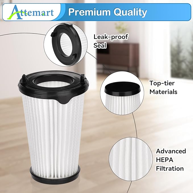 4 Pack VAF-1TM Filter Replacement for Electrolux Ergorapido Stick Lightweight Cordless Vacuum Standard & Pet Version PureAdvantage PureAdvantageTM Ergorapido VAF-1 Vacuum Filters Part # EL65522 - AquaVibe