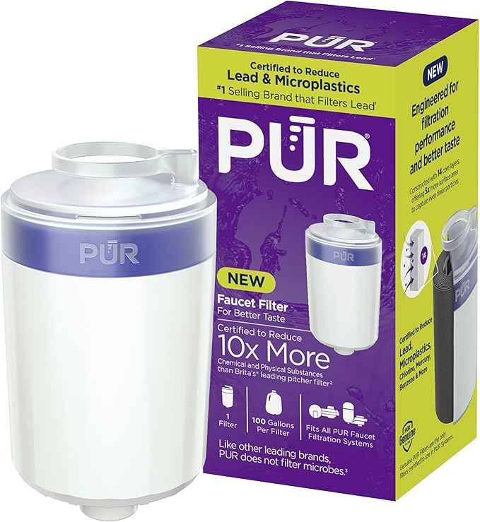 PUR Water Filter Replacement for Faucet Filtration Systems (1 Pack) – Compatible with all PUR Faucet Filtration Systems