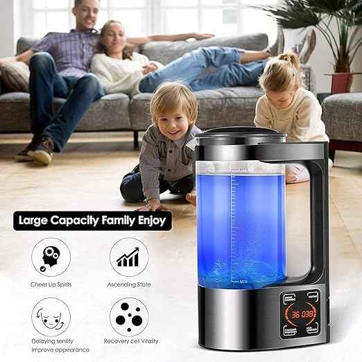 Hydrogen Water Generator, Hydrogen Water Kettle, Hydrogen Water Bottle Generator with SPE and PEM Technology, US Membrane Make Hydrogen Content up to 2000 PPB
