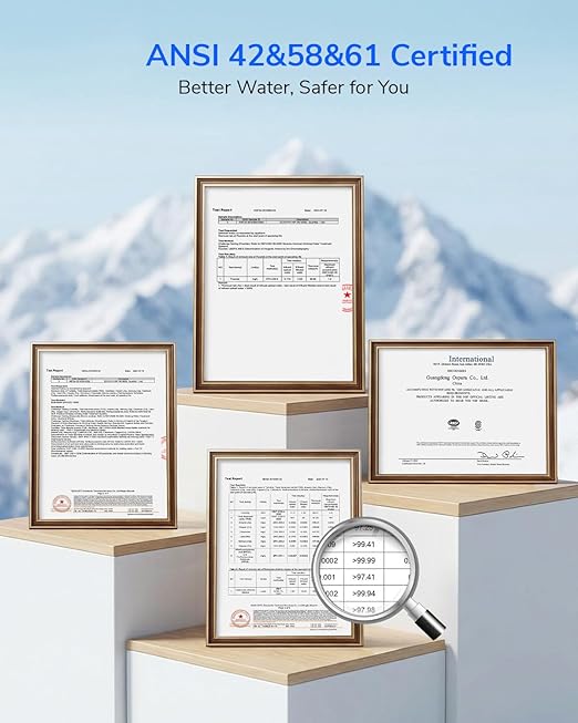 Ecoviva RO800G Tankless 9-Stage Commercial Reverse Osmosis Water Filtration System, NSF/ANSI 58, 800GPD German Design 3:1 Pure to Drain,10 Years Fully Sealed Solid & Reliable, Alkaline PH+
