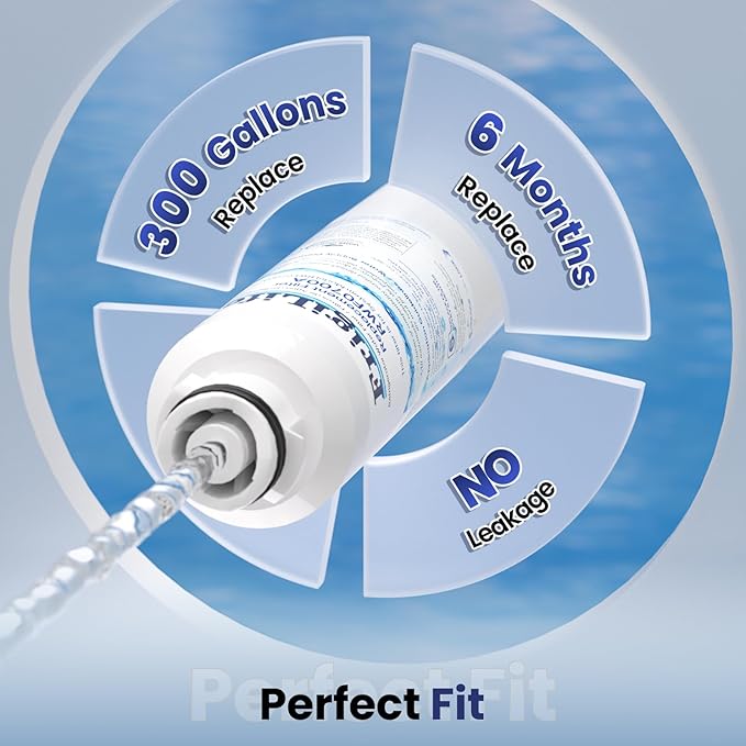 DA29-00020B Refrigerator Water Filter Replacement for Samsung DA29-00020A/B, DA29-00020B-1, RF28HMEDBSR, RF263BEAESR, HDX FMS-2, HAF-CIN/EXP, RF4287HARS, DA97-08006A 469101 RWF0700A, 4PACK