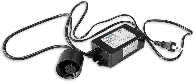 RONAQUA 100-120V 55W Electronic Ballast for 12GPM UV Water Sterilizer with Four Prong Connection to Lamp and Green/Red Indicator Light