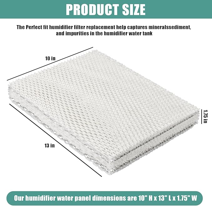 45 Water Panel Humidifier Filter Pad Replacement Compatible with Aprilaire Whole House Humidifier Models 400, 400A, 400M Humidifier Parts, Furnace Humidifier Filter Accessories -(2 Pack)