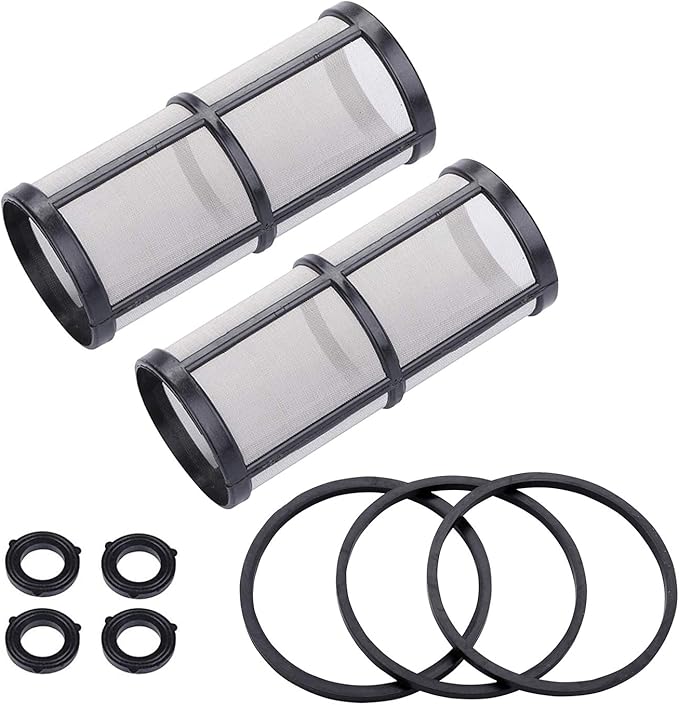 Garden Hose Filter for Pressure Washer Inlet Water, Inline Filter for Sediment, 40 Mesh Screen, Extra 2 Pieces100Mesh Screen Kit