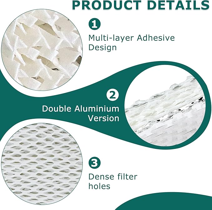 45 Water Panel Humidifier Filter Compatible with April.aire 400 400A 400M Humidifier, 9-7/8" x 12-7/8" x 1.75"(Pack of 2 by TOMOON)