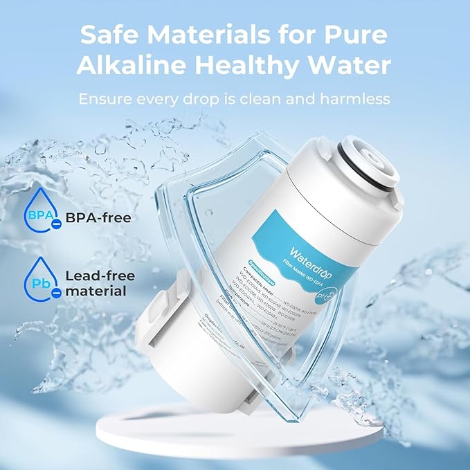 Waterdrop WD-EDFA Alkaline Filters Replacement for Waterdrop Electric Pitcher 𝐖𝐃-𝐄𝐃𝟎𝟏/𝐄𝐃𝟎𝟐/𝐄𝐃𝟎𝟒/𝐄𝐃𝟎𝟏𝐀/𝐄𝐃𝐂𝟎𝟏, NSF/ANSI 42&372, Improve PH, 3 Months or 200 Gallons, 3 Filters