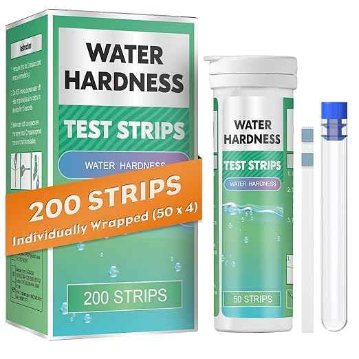 Pawfly 200 Strips Hard Water Test Kit for Calcium & Magnesium (0-425 ppm) Water Hardness Test Kits for Drinking Water Tap Water Well Pool Spa Water Softener Quick Accurate Water Quality Testing Kit