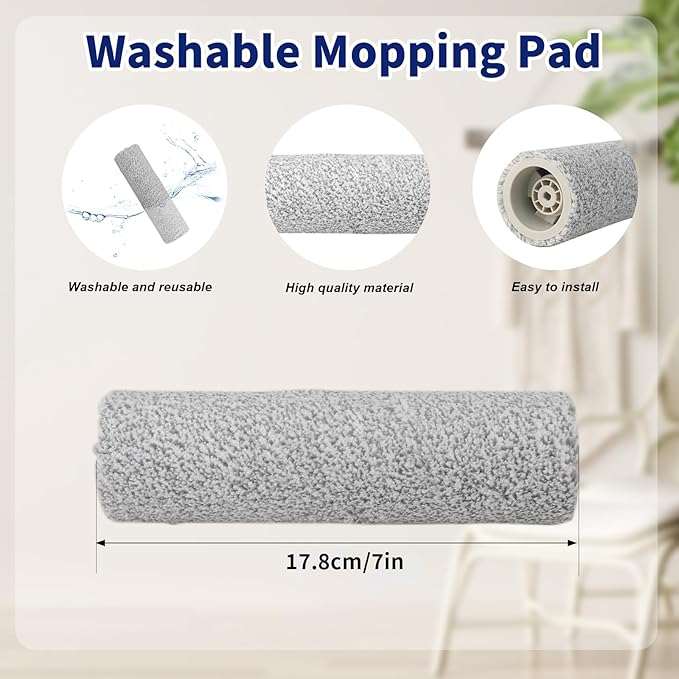 17 Pcs Accessories for ECOVACS DEEBOT X8 PRO OMNI Robot Vacuum Cleaner, Replacement Parts Main Brush, Side Brush, Washable Filter, Mopping Roller, Dust Bag - AquaVibe