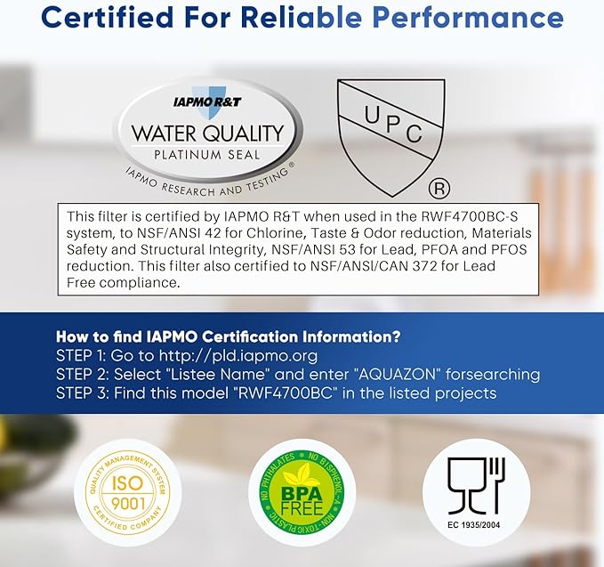 PUREPLUS ADQ747935 NSF 53&42 Certified Replacement for LT1000P LT1000 Kenmore Elite 9980 LT1000PC, MDJ64844601 ADQ74793501, LMXS28626S, LFXS26973S, Refrigerator Water Filter, 2Pack