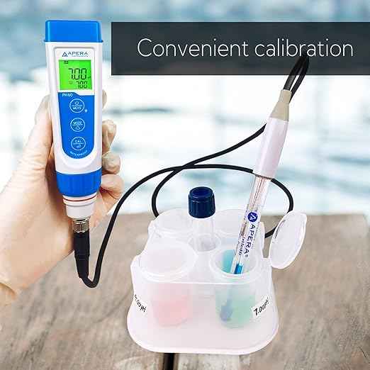 Apera Instruments PH60-SA Handheld pH Meter Tester Kit with LabSen 845 ATC pH Electrode for Lab-Grade pH Measurement in Strong Alkaline or High Salinity Water Solutions