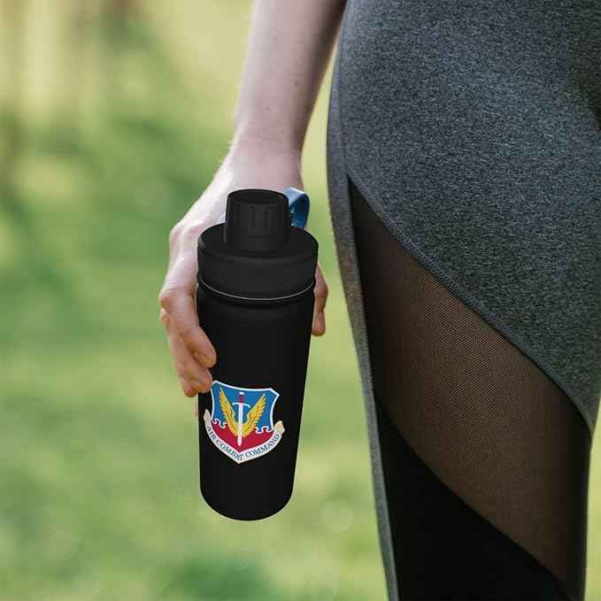 ETHORY Acc Shield Water Bottle 18OZ Stainless Steel Insulated Water Bottles With Spout Lid Sports Keep Cold and Hot Water Bottle For Biking Hiking