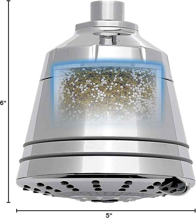 Sprite Showers Pure 7-Setting Filtered 1.75GPM Showerhead in Brushed Nickel (AE7E-BN-R)