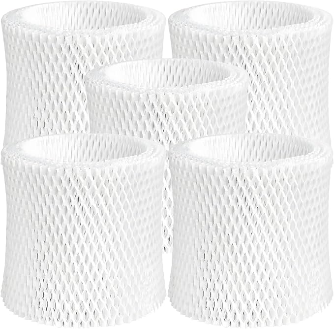 Humidifier Wicking Replacement Filter Compatible with Canopy Bedside and Nursery Humidifier, Wood Pulp & Paper Filter, 5 Pack
