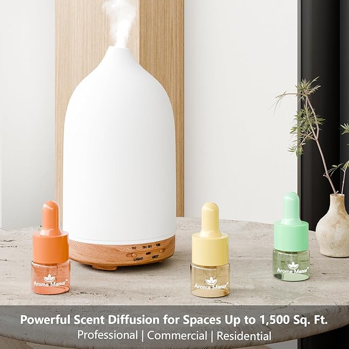 Hotel Fragrance Diffuser Oil Gift Set | Aromatherapy Diffuser Oil | Inspired by of Four Season, Marriott, Fairmont and The Ritz Carlton Signature Scents, Total 18 Essential Oils for Home