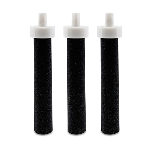 Water Filters For Brita Plastic, Sport, Stainless Steel, And Hard Sided WaterFilter Bottle, Compatible with Brita Replacement Water Bottle Filters (Pack of 3)