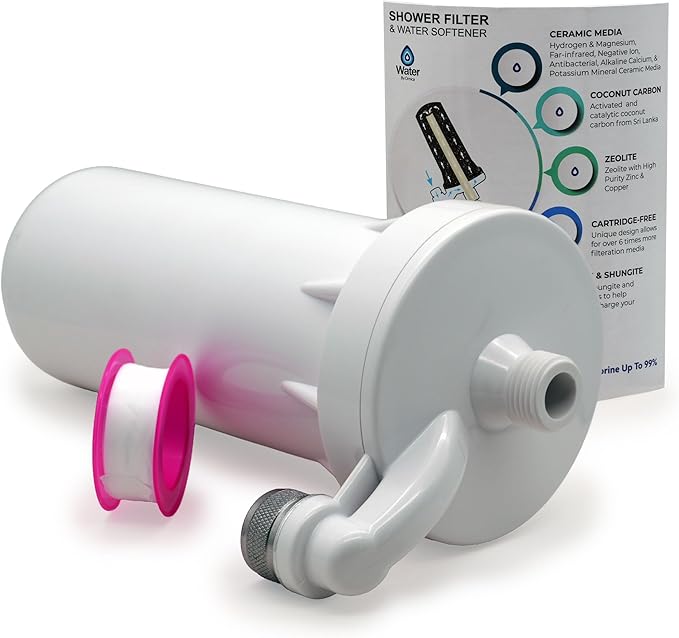 Shower Filter & Water Softener - Crisp White (Crisp White)