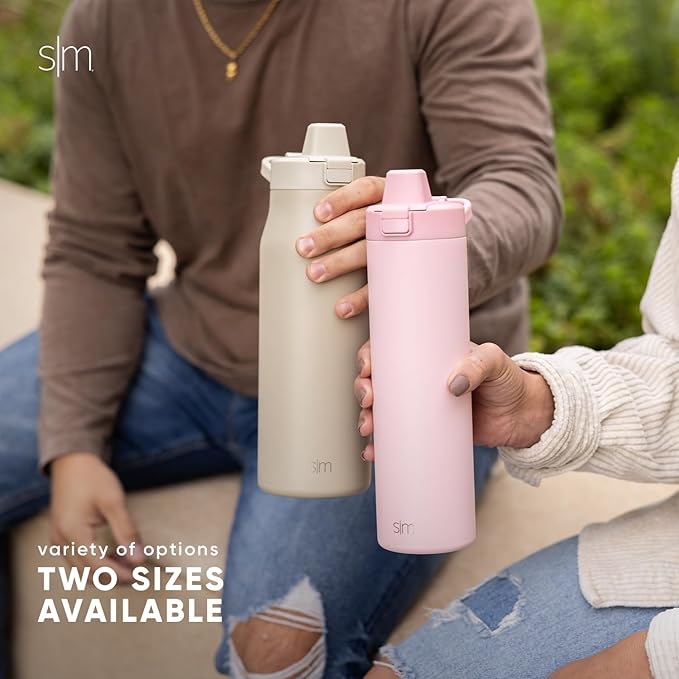 Simple Modern Filtered Water Bottle | Insulated Stainless-Steel Carbon Filter Travel Water Bottles | Reusable for Clean Drinking Water On The Go | 24oz, Raspberry Vibes