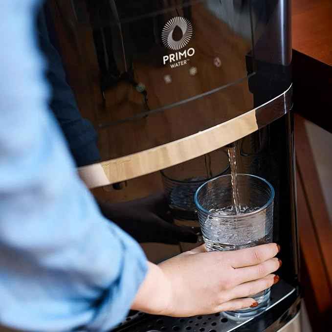 Primo Water Dispenser for 5 Gallon Bottle with Pet Drinking Station - Hot & Cold Top Loading Water Cooler Machine