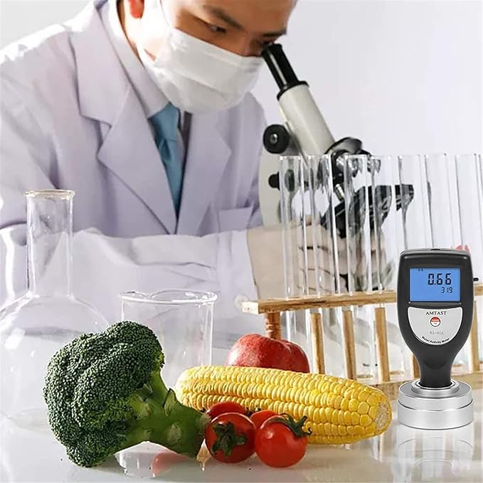 Portable Water Activity Meter, Cake/Puffed Food/Baked Food AW Tester, Smart Food Tester Monitor Water Analyzer Tool, Measure The Water Activity of Bread