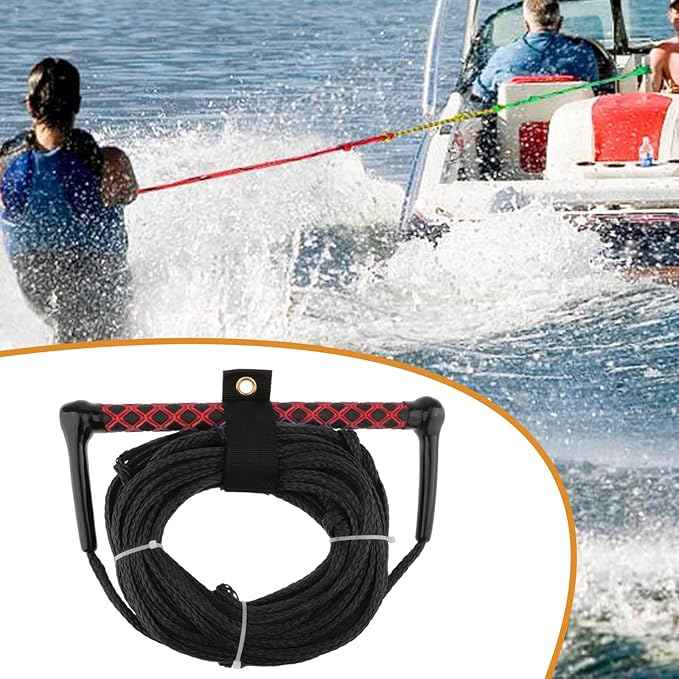 Wake Board Water Ski Rope Wakeboard Surfing Tow Rope Multipurpose 23M Wake for Water Skis Kneeboard Surfing Accs
