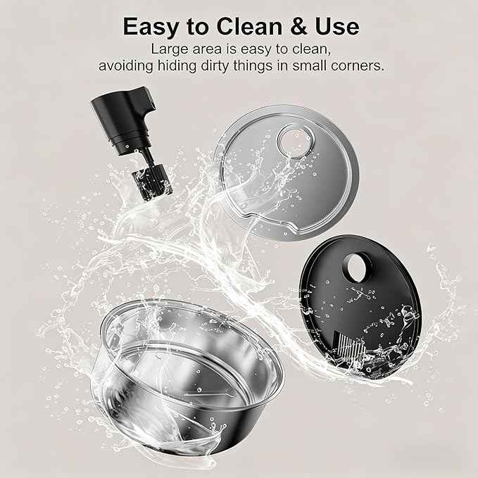Dog Water Fountain, 8L Stainless Steel Dog Water Fountain for Large Dogs, Dog Water Bowl Dispenser, Super Quiet Pump and Replacement Filters for Cats and Dogs