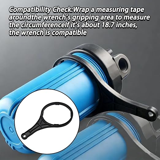 Water Filter Wrench for Big Blue Style Filter Housings Easy-Grip Design for Tightening and Loosing Water Filters, Universal Fit for 4.5'' Width Filters Cartridges