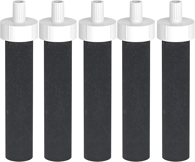 Water Bottle Filter Replacement for Brita BB06 Compatible with Brita Hard Sided and Sport Bottle Filter – BPA Free (5 Packs)