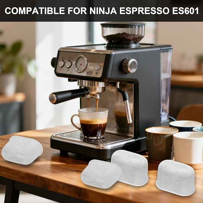 Activated Carbon Coffee Water Filter Inserts for Ninja Luxe Cafe ES601, ES655, ES701 – Long-Lasting Value Pack, Compatible with Select Breville & Keurig Coffee Makers, 12 Pack