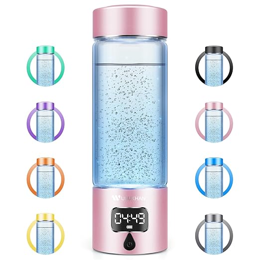 Hydrogen Water Bottle Generator with 4th Generation SPE/PEM Technology, Portable Hydrogen Water Ionizer Machine, Birthday,Xmas Gift for Husband,Wife,Lovers,Friends,Travel